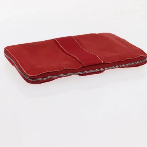 LOUIS VUITTON Hermes Epi Wallet Canvas 2 Set Red Green